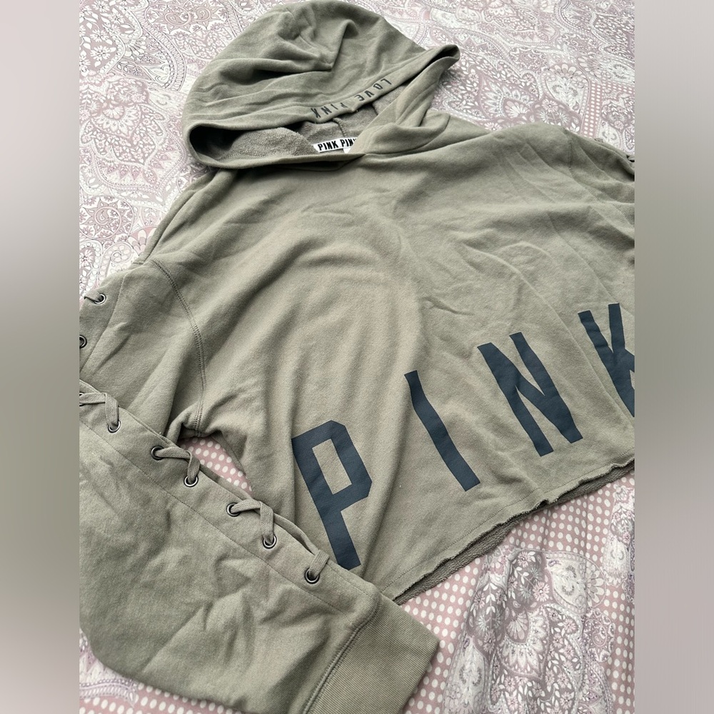 Victoria Secret PINK sweatshirt army green